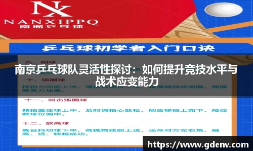 南京乒乓球队灵活性探讨：如何提升竞技水平与战术应变能力