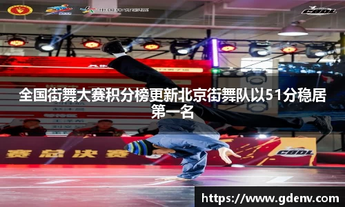 全国街舞大赛积分榜更新北京街舞队以51分稳居第一名