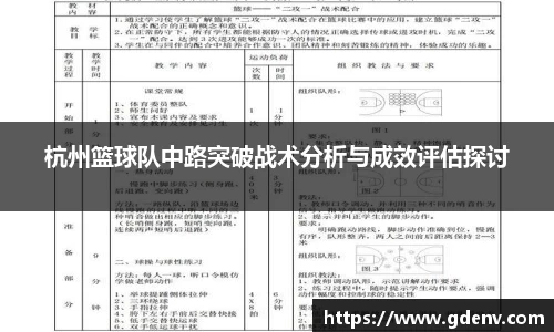 杭州篮球队中路突破战术分析与成效评估探讨