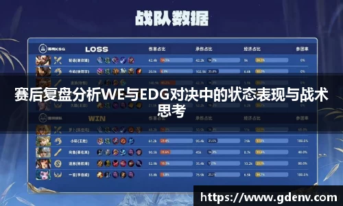 赛后复盘分析WE与EDG对决中的状态表现与战术思考
